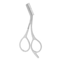 Eyebrow Scissors with Safety Comb – Stainless Steel Trimmer Eyebrow Trimmer Scissors PRIMED Matte Material