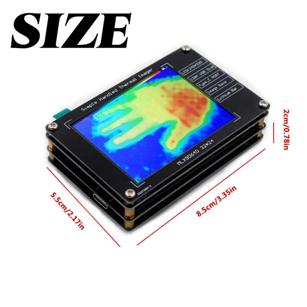 MLX90640 Handheld Infrared Thermal Imager | 2.8" TFT -40~300°C Infrared Thermal Imager PRIMED