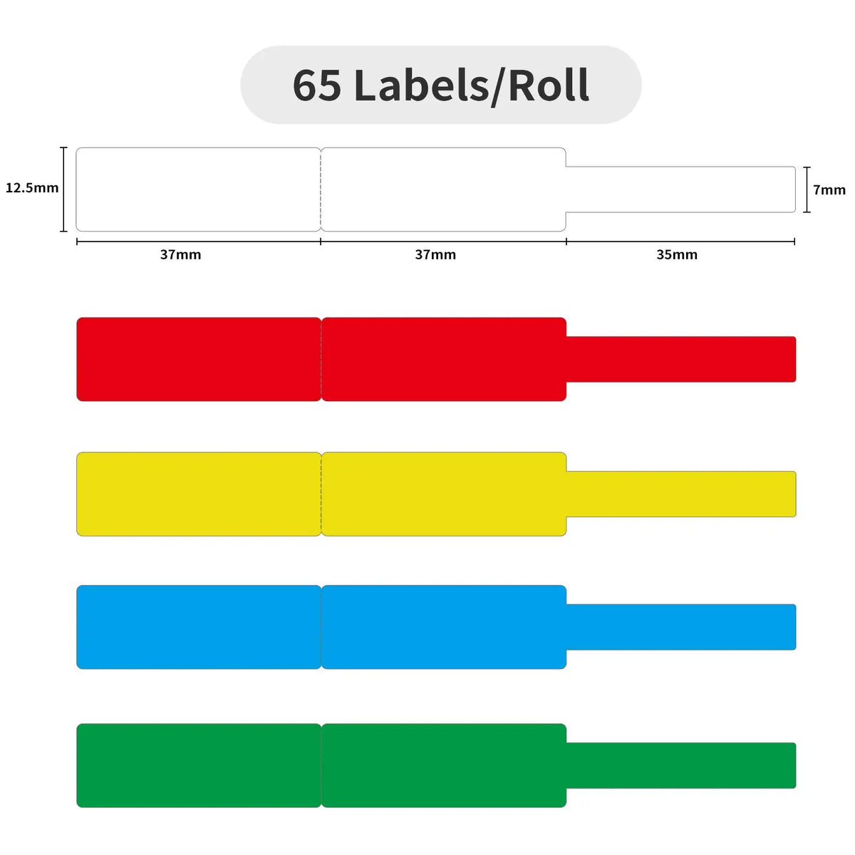 NIIMBOT Thermal Label Rolls – Waterproof D11 D110 D101 Stickers Thermal Label Rolls PRIMED