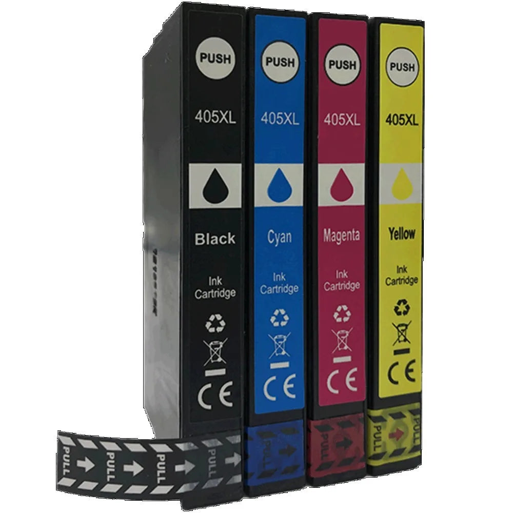 T405XL Compatible Ink Cartridges for Epson WF-3820 WF-4820 4830 Ink Cartridge PRIMED 4pcs(1set)