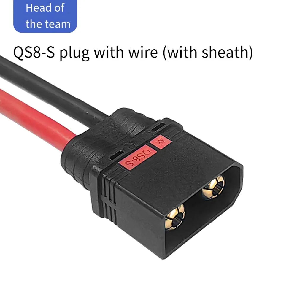 QS8-S 110A Spark-Proof FPV Connector – Gold-Plated Copper Battery Connector PRIMED