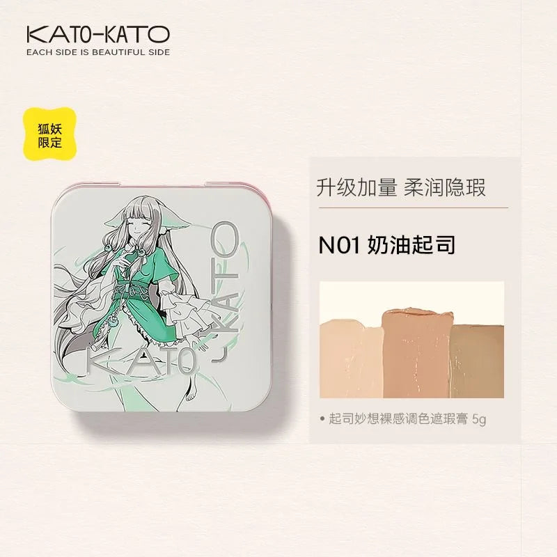 KATO Three-Color Concealer – Waterproof Long-Lasting Cream