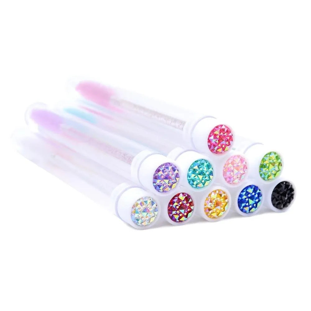 Reusable Sparkling Mascara Wand & Eyelash Brush in Tube Case