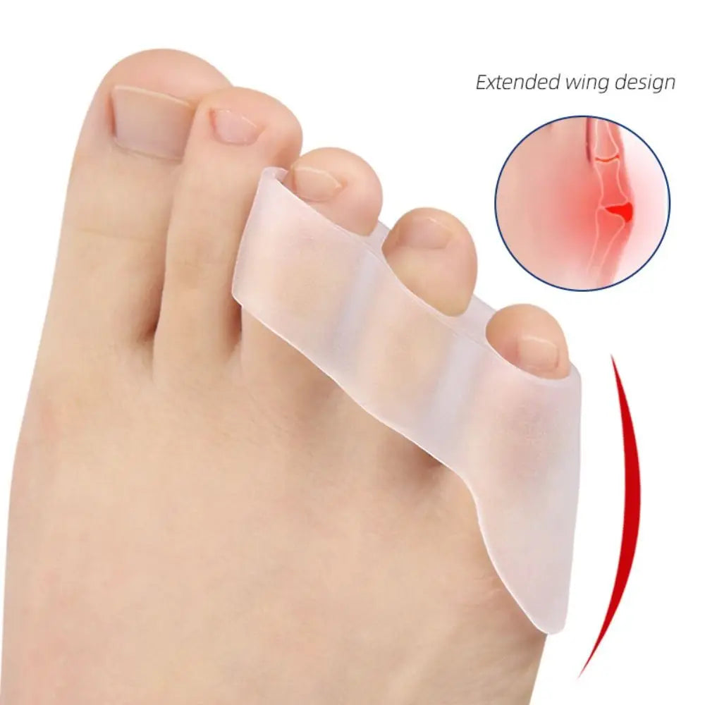 Silicone Toe Straightener & Separator 2 Pcs – 3-Hole Design Toe Separator PRIMED