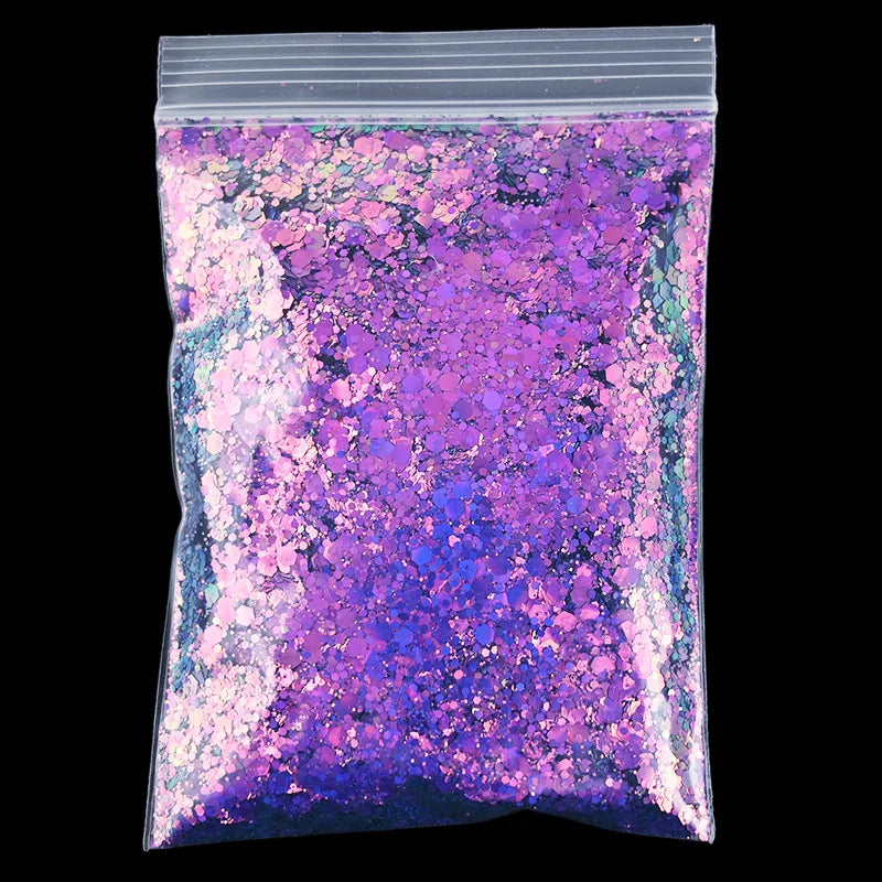 Mermaid Nail Art Glitter 50g – Chameleon Hexagon Sequins
