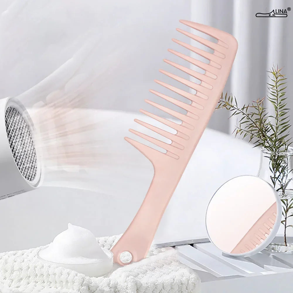 Wide-Tooth Detangling Comb – Heat Resistant, Wet & Dry Use