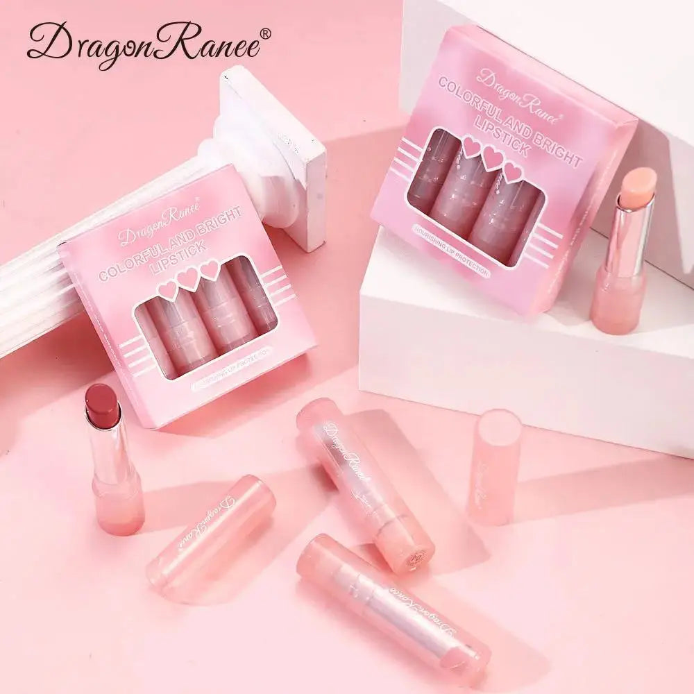 Dragon Ranee Thermochromic Jelly Lip Balm Set – 4 Pcs Tinted Tinted Lip Balm PRIMED