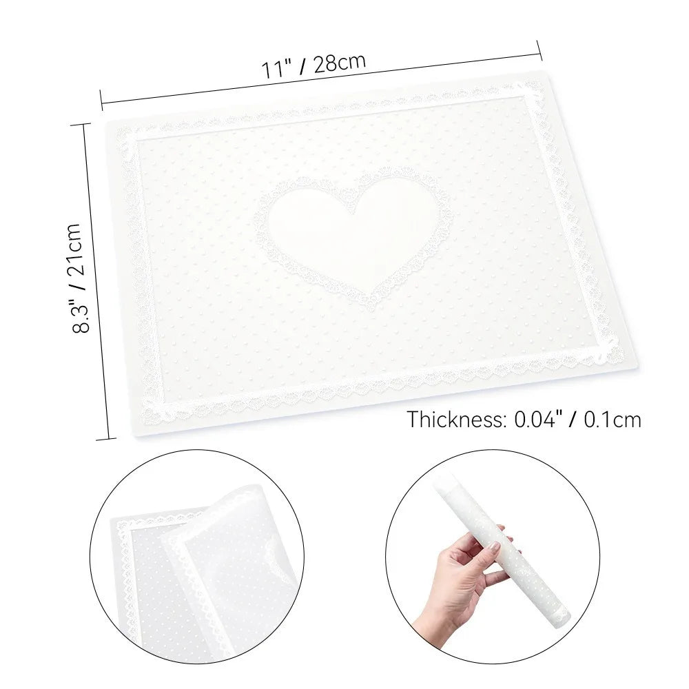 Silicone Nail Art Mat – Non-Slip Washable Lace Hand Cushion