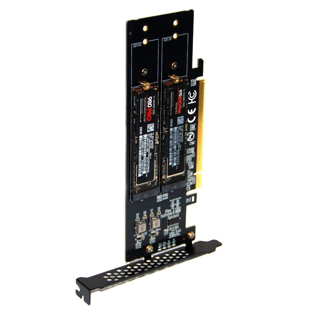 M.2 NVMe PCIe 4.0 x16/x8 Expansion Card – 4-Port SSD Adapter PCIe NVMe Expansion Card PRIMED