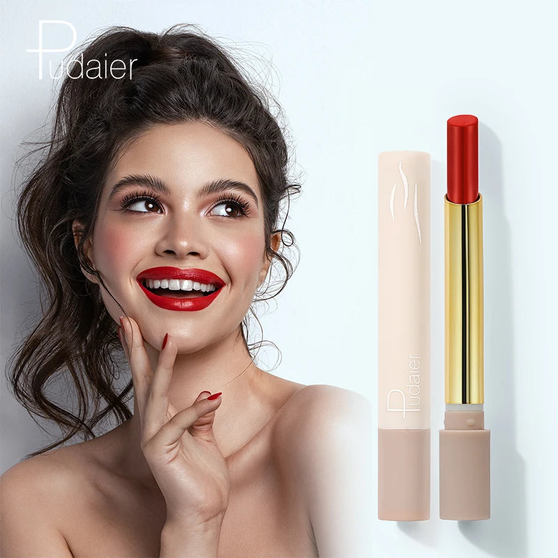 Pudaier 16 Color Velvet Matte Lipstick – Waterproof Nude Lip