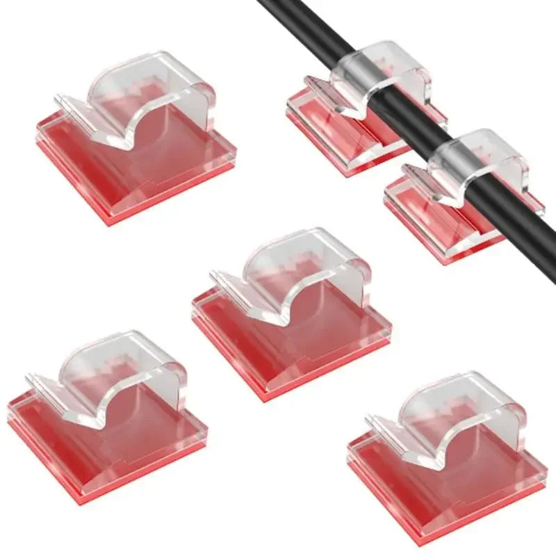20-Pack Self-Adhesive Cable Organizer Clips for Desk & Wall Cable Management Clips PRIMED