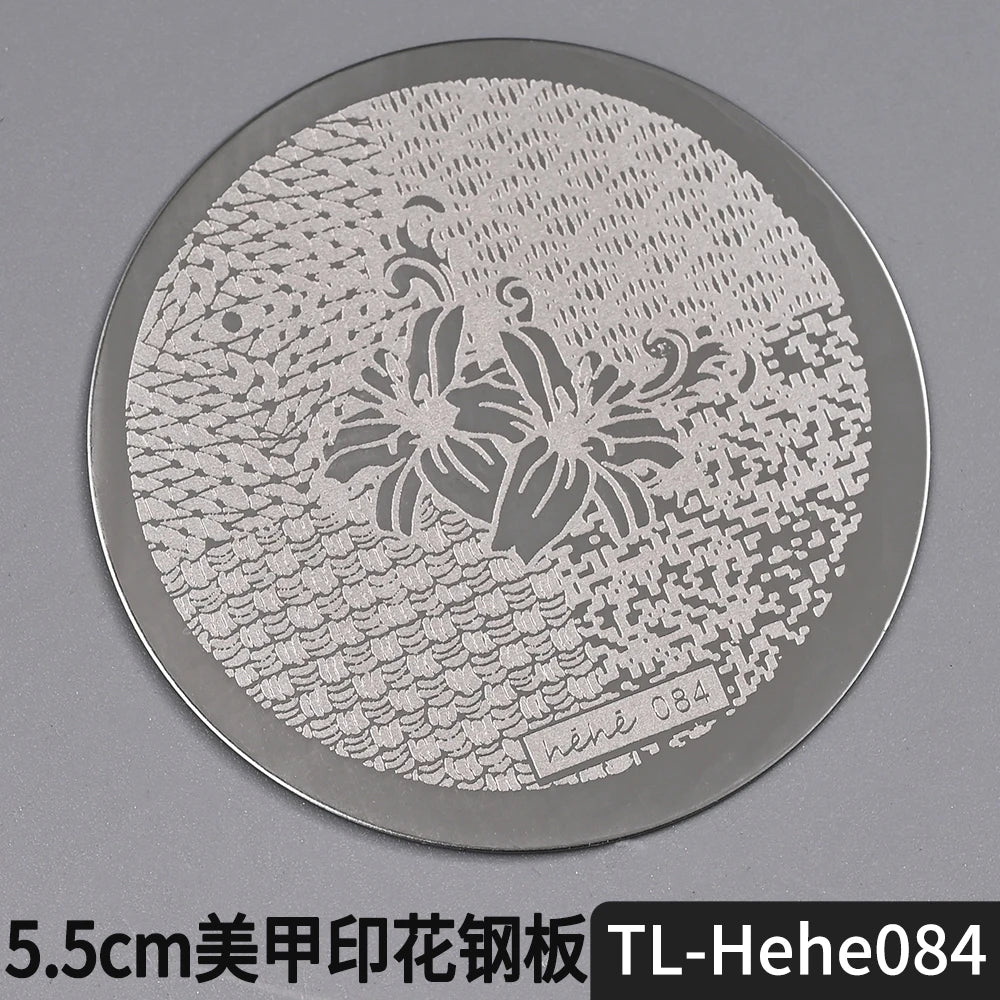 Nail Stamping Plate 5.5cm – Butterfly Flower Lace Stencil