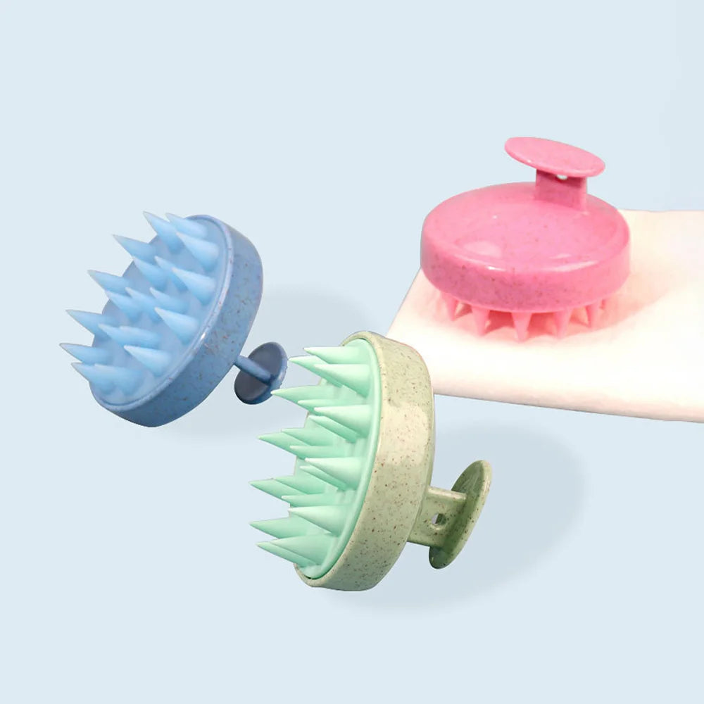 Silicone Scalp Massage Shampoo Brush | Hair Washing Comb Scalp Massage Brush PRIMED