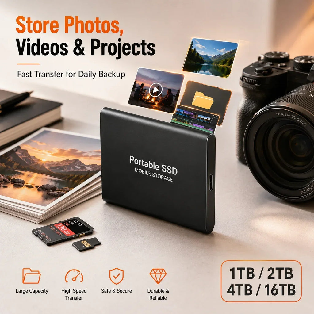 2TB Portable SSD External Drive USB Type-C | PC & Mac Portable External SSD PRIMED