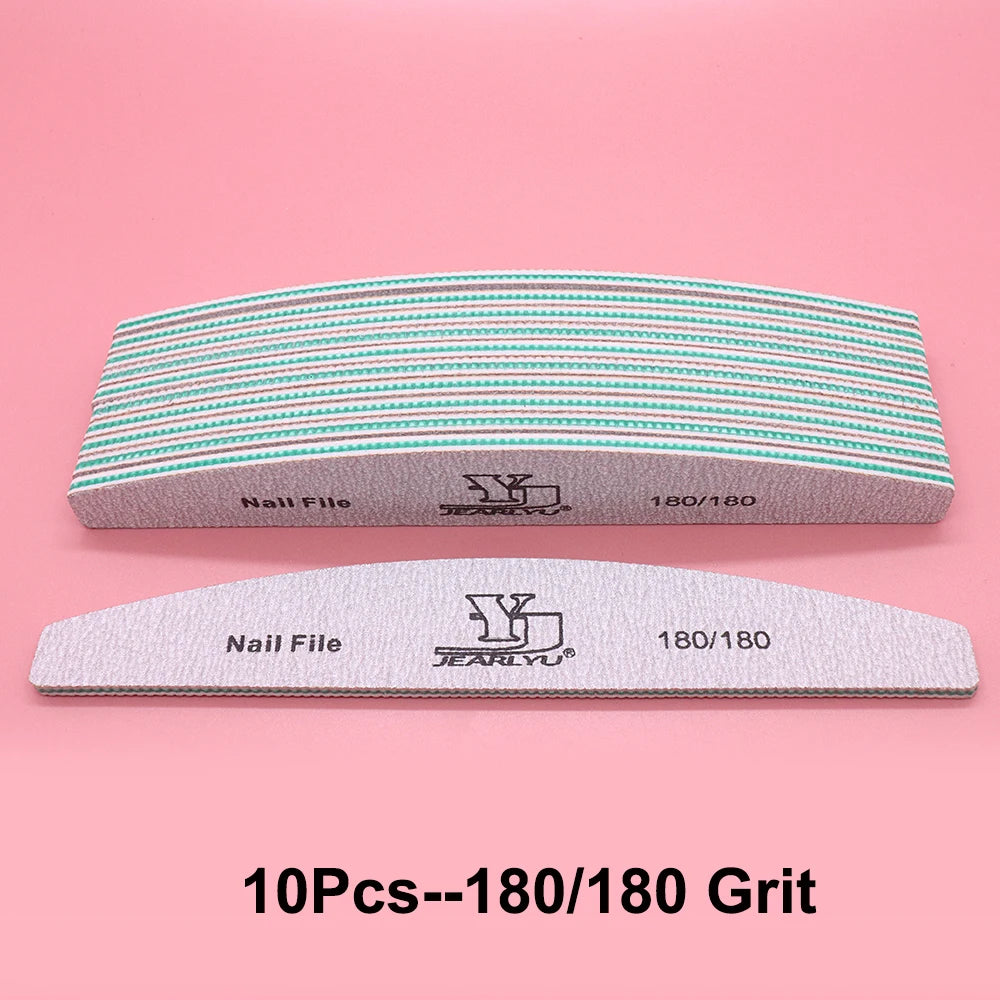 Professional Nail Buffer Files 80–240 Grit | 5/10 Pcs Set
