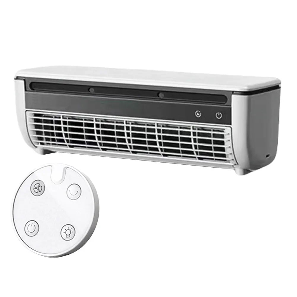 Wall-Mounted Rechargeable Fan 3 Speeds 6000mAh Battery Rechargeable Cooling Fan PRIMED White