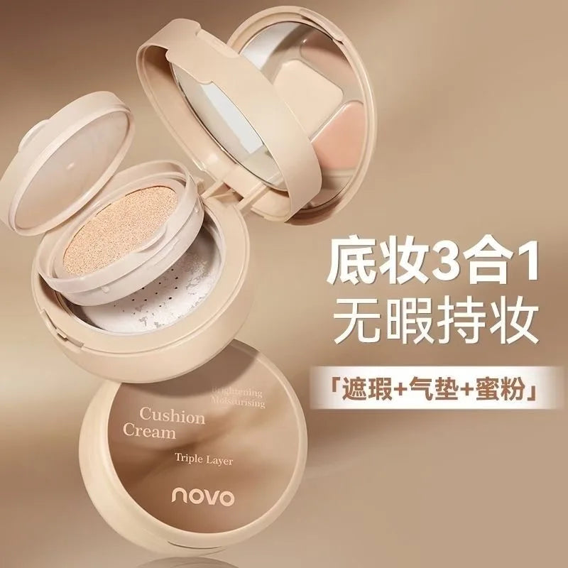 NOVO 3-in-1 Concealer Cushion Cream – Oil Control & Setting