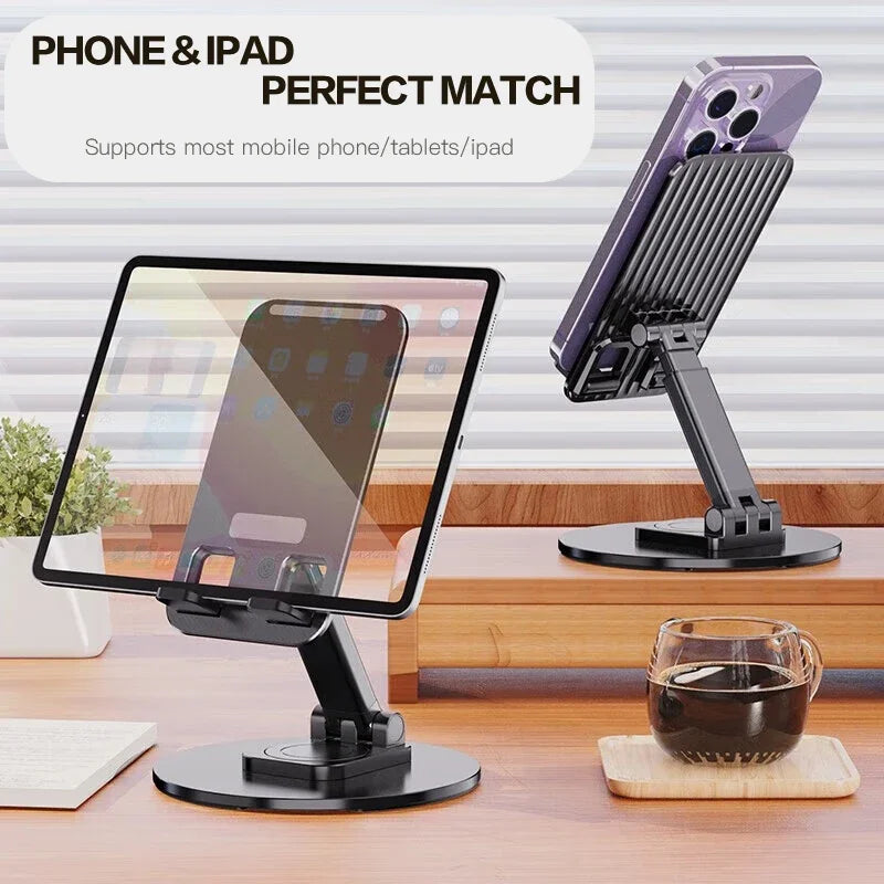 Universal Foldable Phone Stand 360° Rotating Anti-Slip Metal Base Phone Stand PRIMED