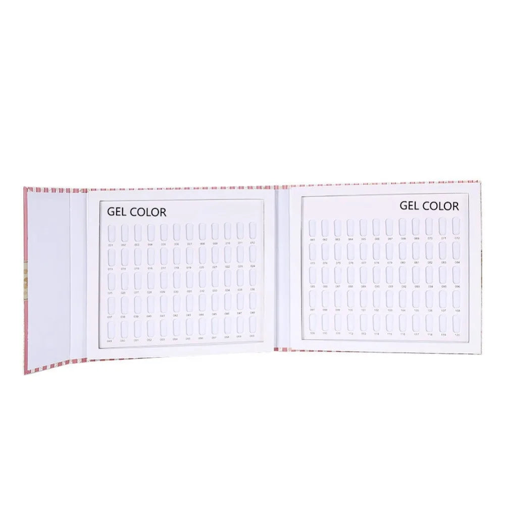 120-Slot Nail Color Display Book | Polish & Art Tip Showcase Nail Display Book PRIMED