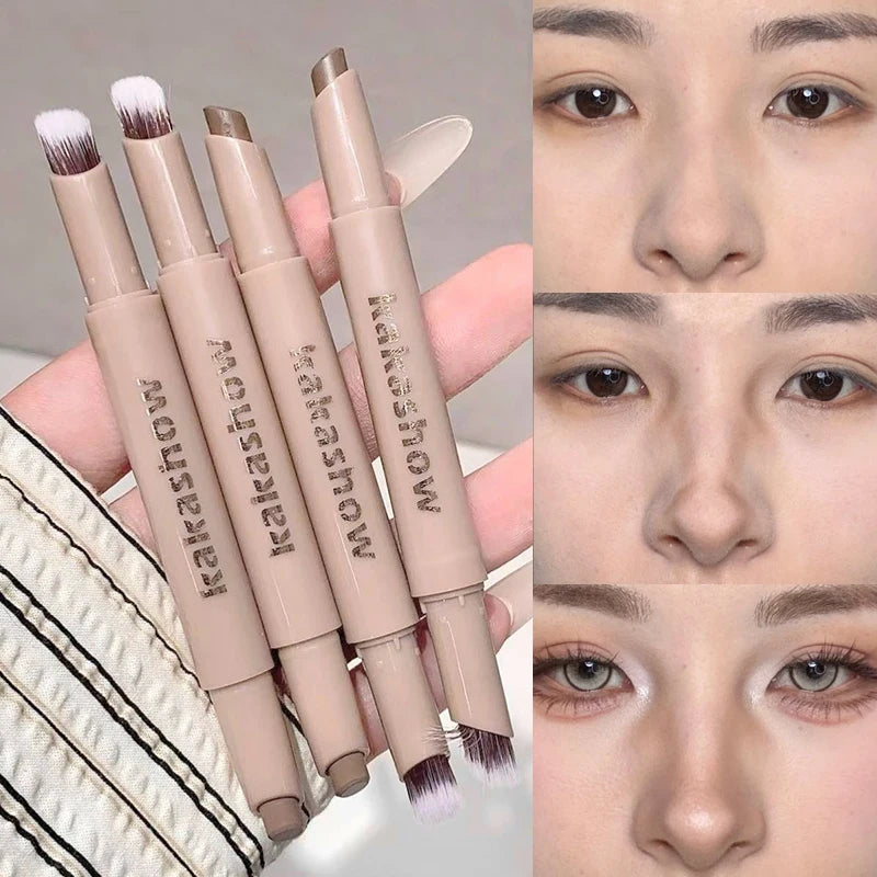 3D Nose Contour Pen with Smudge Brush – Cream Bronzer Contour Makeup Pen PRIMED