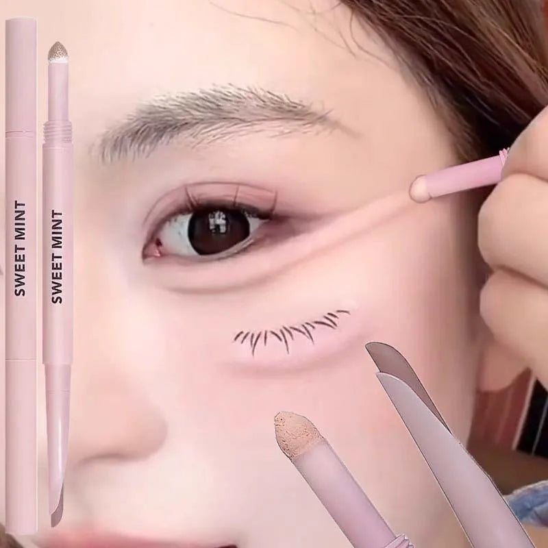 Double-Ended Eyeliner & Glitter Eyeshadow Pen | Waterproof Eye Makeup Pen PRIMED