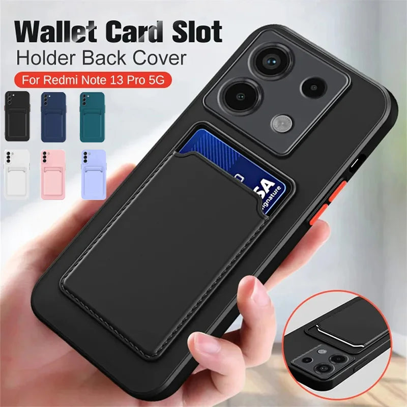 Shockproof Wallet Case Xiaomi Redmi Note 14 15 Pro 5G Phone Wallet Case PRIMED