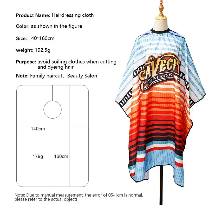 Professional Hair Cutting Cape & Barber Apron 160×140cm Hairdressing Cape PRIMED