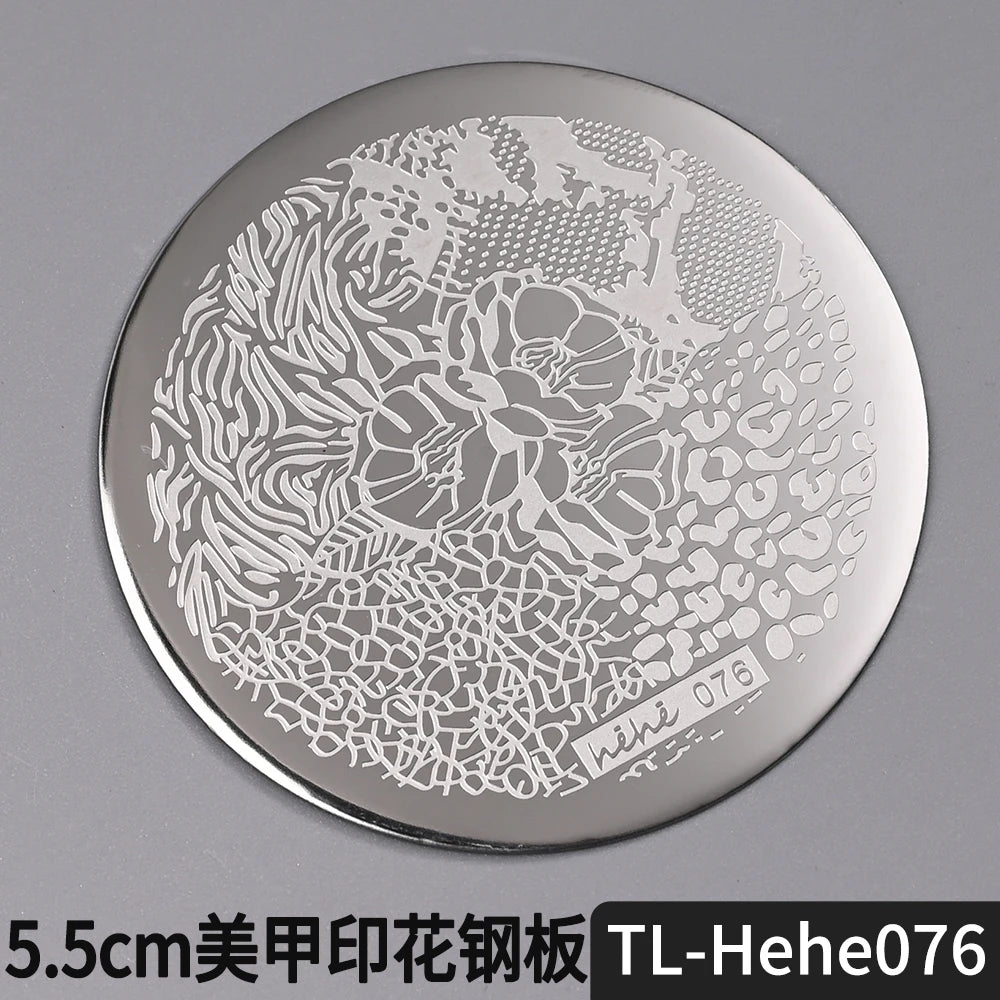 Nail Stamping Plate 5.5cm – Butterfly Flower Lace Stencil