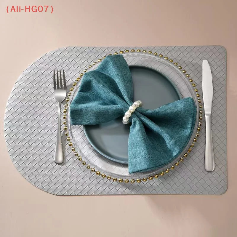 Luxury Beaded Pearl Napkin Rings Gold Holder 4cm | Elegant