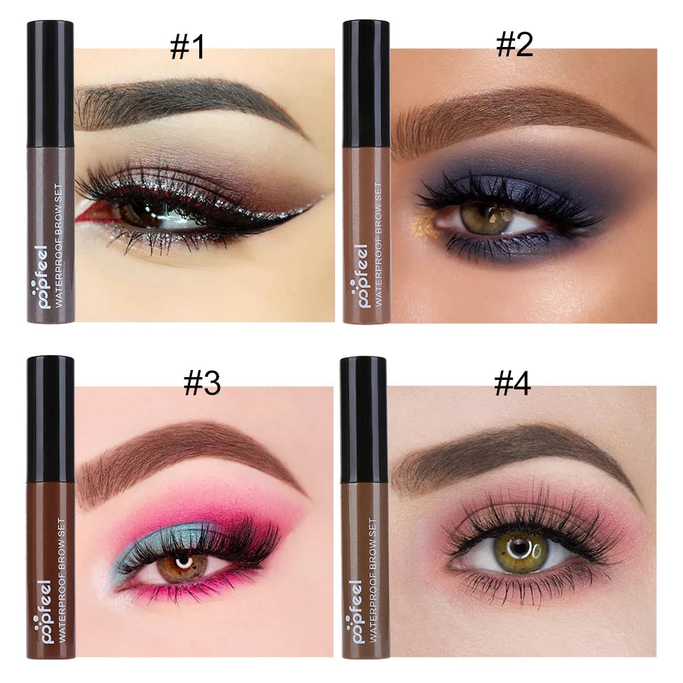 Waterproof 3D Fiber Brow Gel – 24Hr Smudge-Proof Eyebrow Enhancer Eyebrow Gel PRIMED