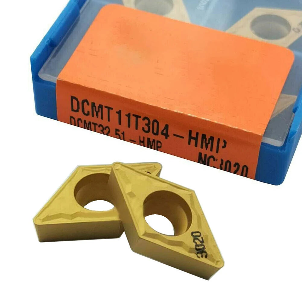 DCMT11T304-HMP Carbide Turning Inserts for Steel – 10 Pcs