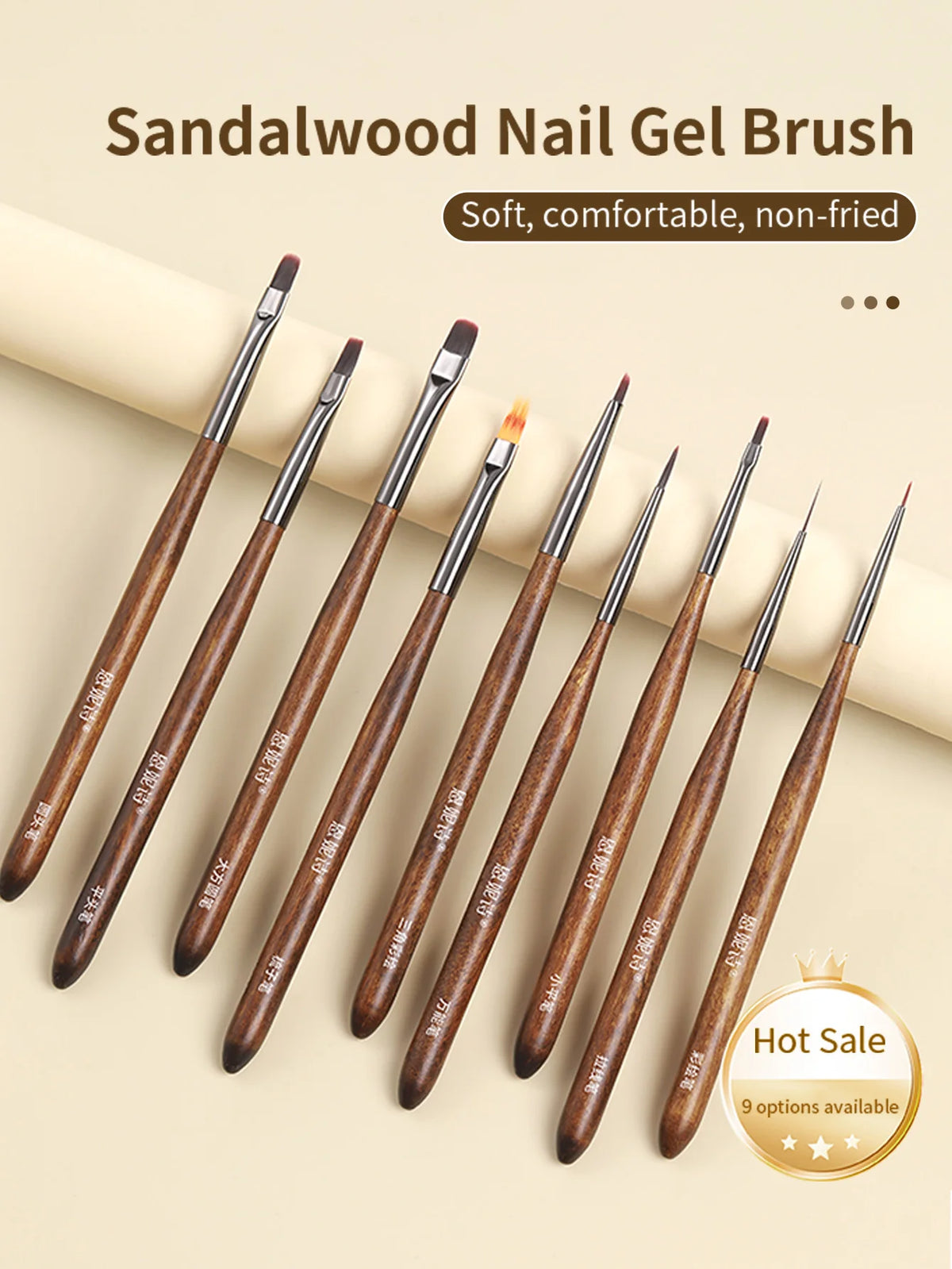 Nail Art Brush Set – Gradient, Flat, Flower & Gel Painting Nail Art Brush PRIMED set
