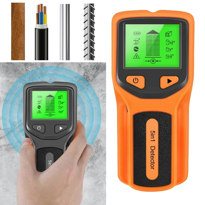 5-in-1 Wall Stud Detector – Wood, Metal & AC Wire Scanner Wall Stud Detector PRIMED