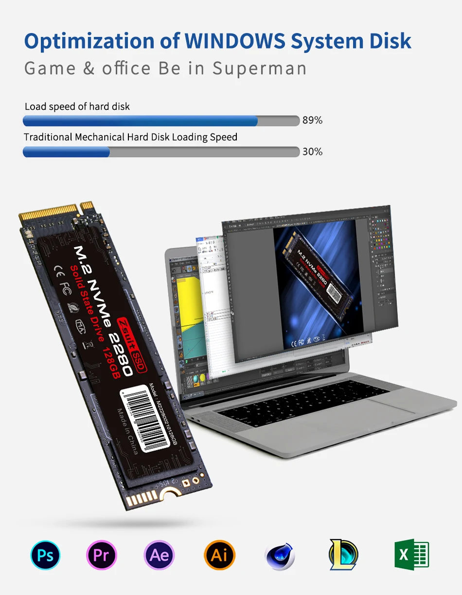 ZSUIT 1TB M.2 NVMe SSD PCIe 3.0 Internal Drive | 2900MB/s