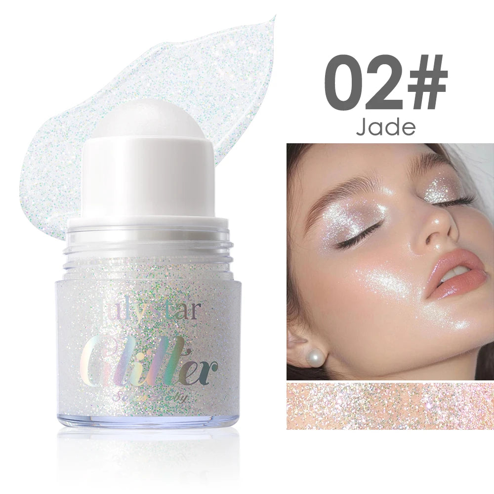 Julystar Glitter Gel Sequin Eye & Body Face Paint – 8 Colors Glitter Gel Eyeshadow PRIMED 02 20g