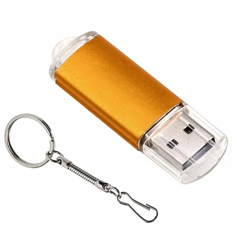 JASTER Metal USB 2.0 Flash Drive – 4GB to 128GB USB Flash Drive PRIMED 128 GB YELLOW CN