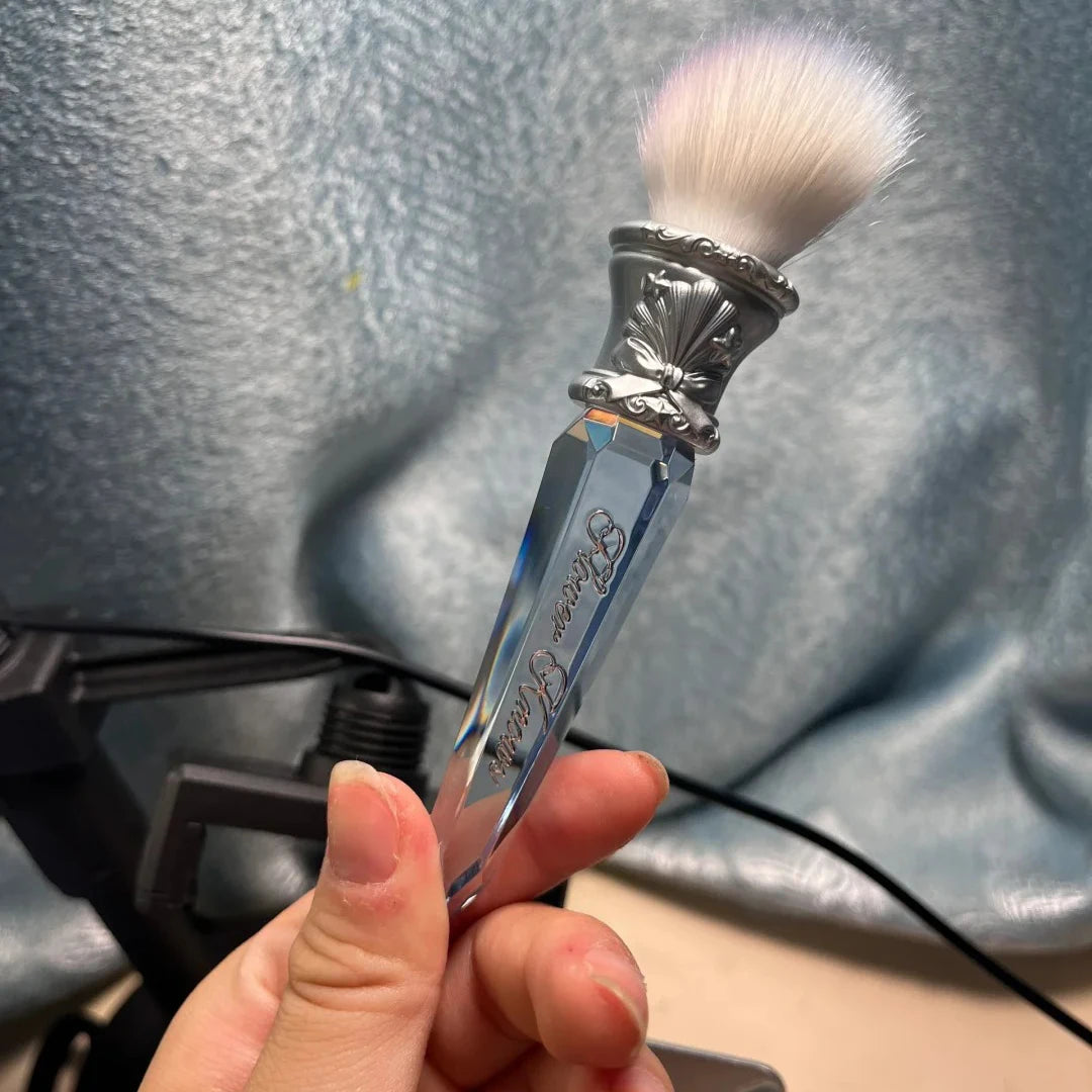 Flower Knows Angled Blush Brush – Crystal Handle, Vegan