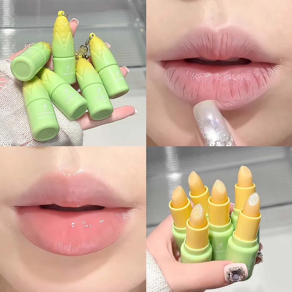 Cappuvini Corn-Shape Crystal Jelly Lip Balm | Moisturizing Tinted Lip Balm PRIMED