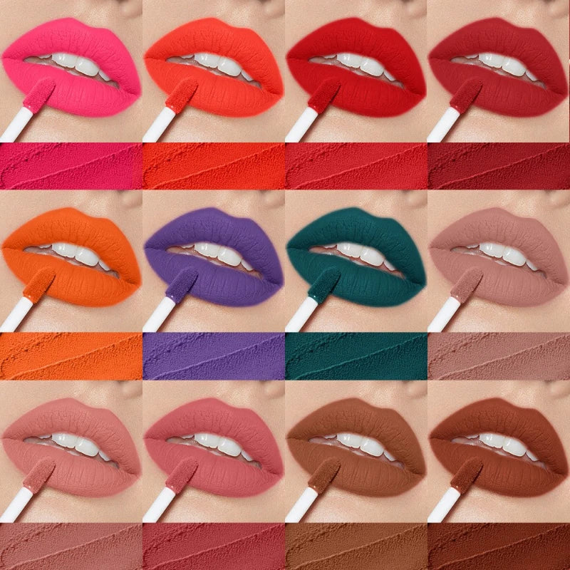 Blana Matte Liquid Lipstick – 12 Shades, Waterproof, Long-Lasting Matte Liquid Lipstick PRIMED