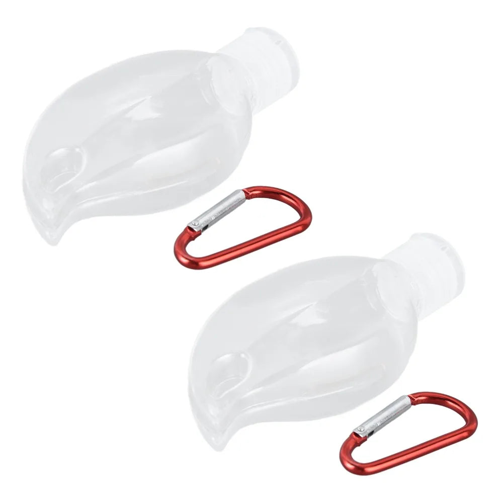 10-Pack 50ml Travel Bottles with Flip Cap & Keychain