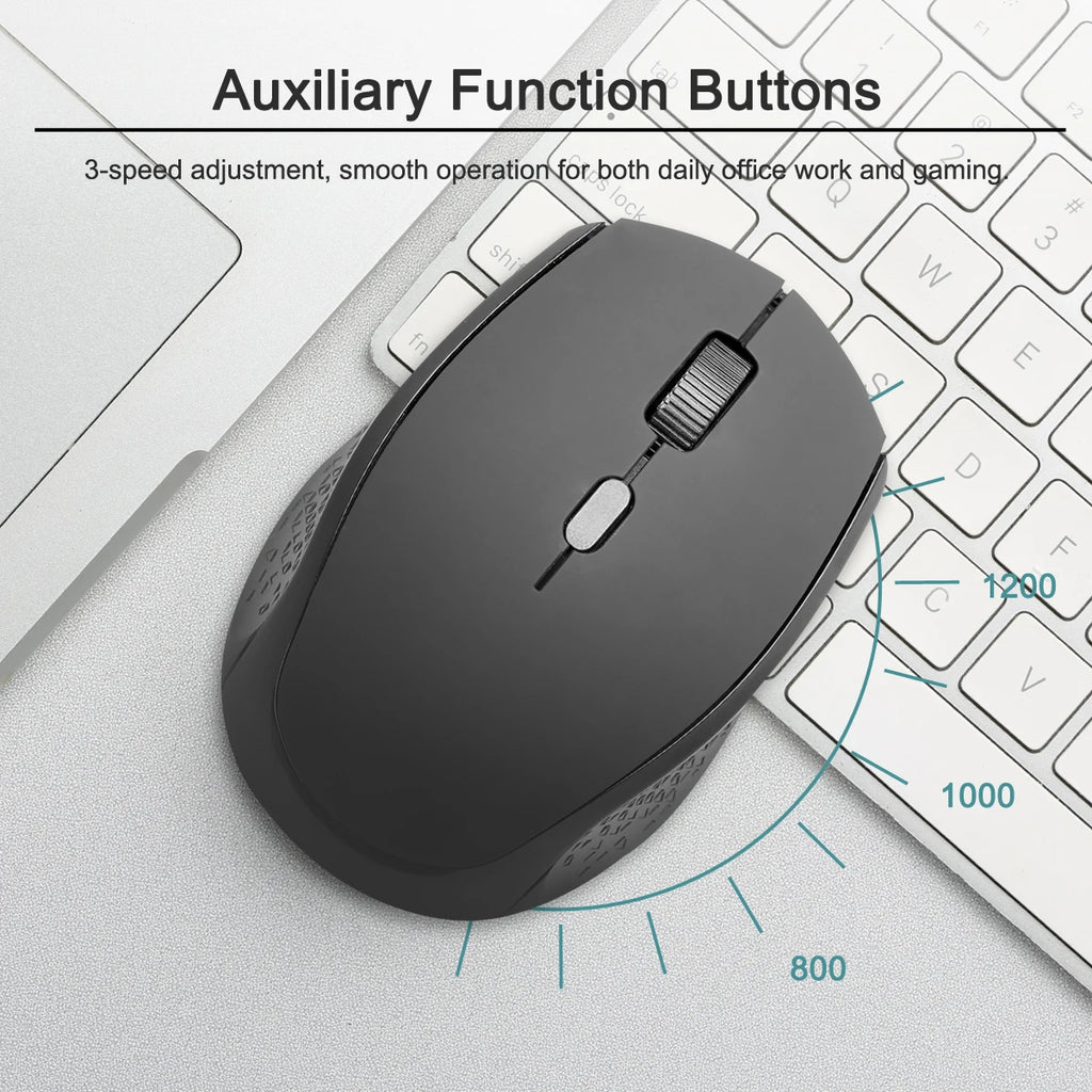 2.4GHz Wireless Optical Mouse 1600 DPI Nano Receiver 4 Button Wireless Mouse PRIMED