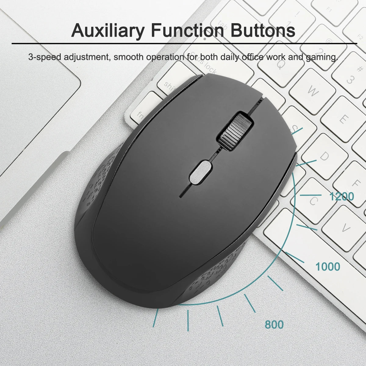 2.4GHz Wireless Optical Mouse 1600 DPI Nano Receiver 4 Button Wireless Mouse PRIMED