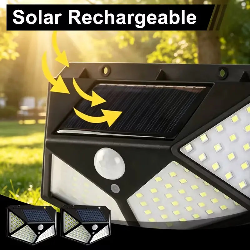 100 LED Solar Wall Light IP65 Motion Sensor Outdoor Lamp Solar Wall Light PRIMED