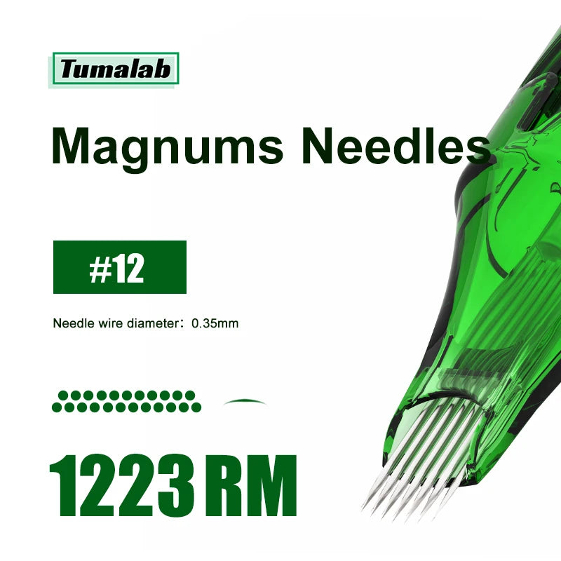 TUMAlab Tattoo Cartridge Needles – Sterilized 50+ Configs