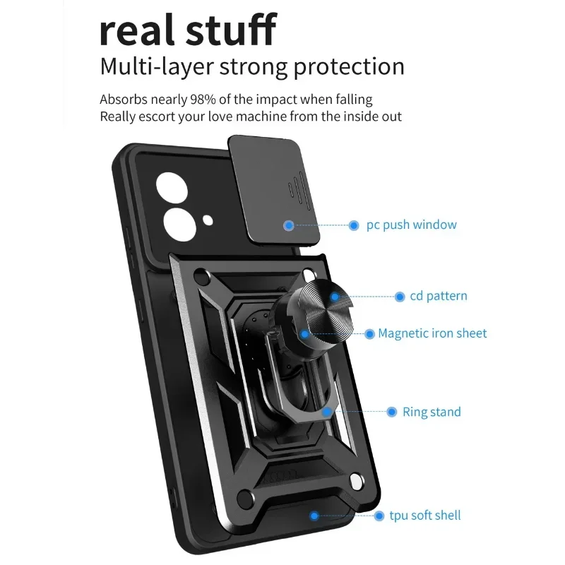 Armor Shockproof Case Motorola G Series – Ring Holder Phone Armor Case PRIMED