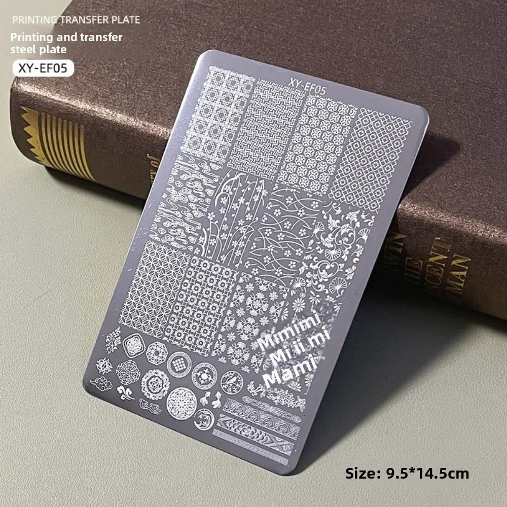 Nail Art Stamping Plate – Butterfly, Flower & Heart Designs Nail Stamping Plate PRIMED 05