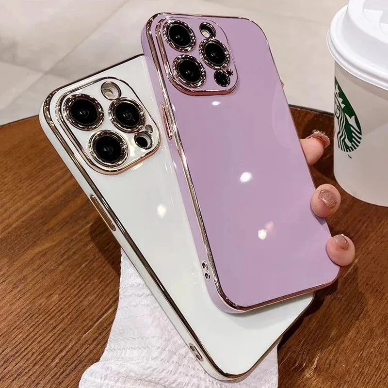 Glossy Silicone iPhone Case 11–17 Pro Max | Shockproof Slim Silicone Phone Case PRIMED