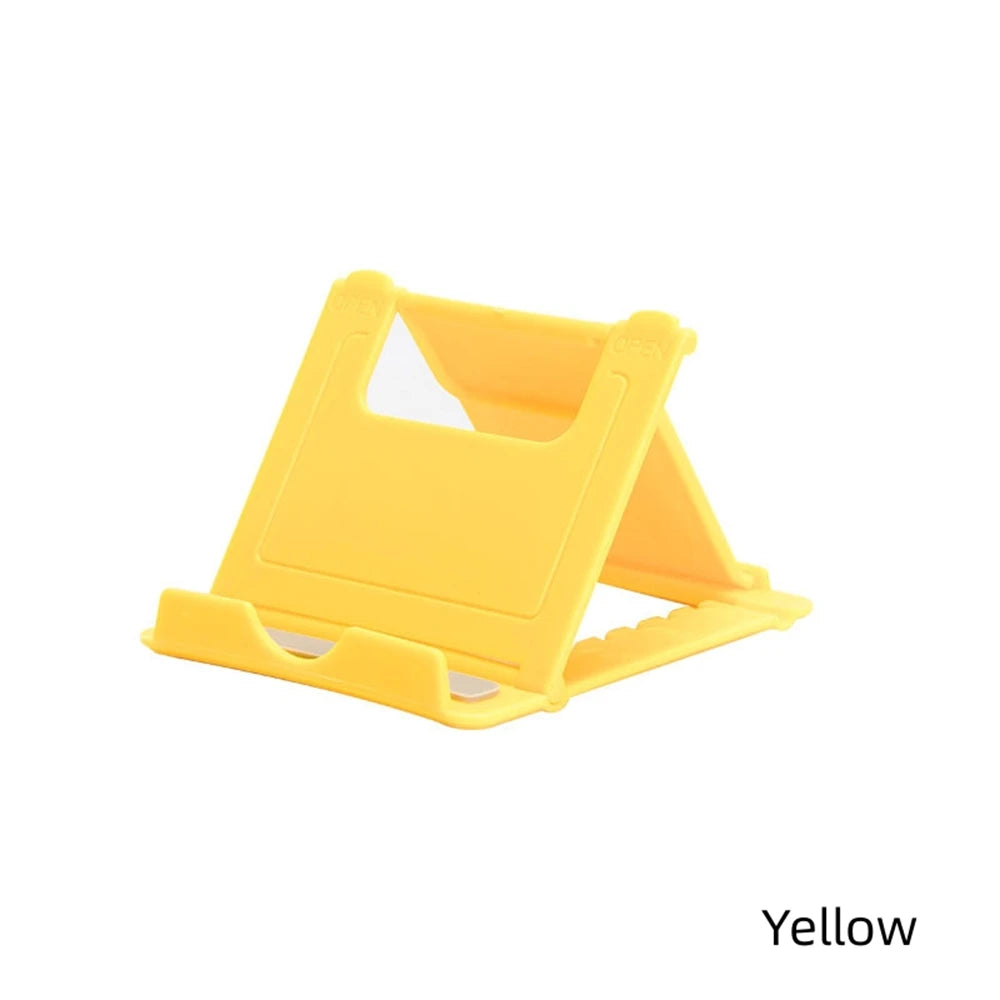 Universal Foldable Desk Phone & Tablet Stand | 6 Angles Phone & Tablet Stand PRIMED Yellow