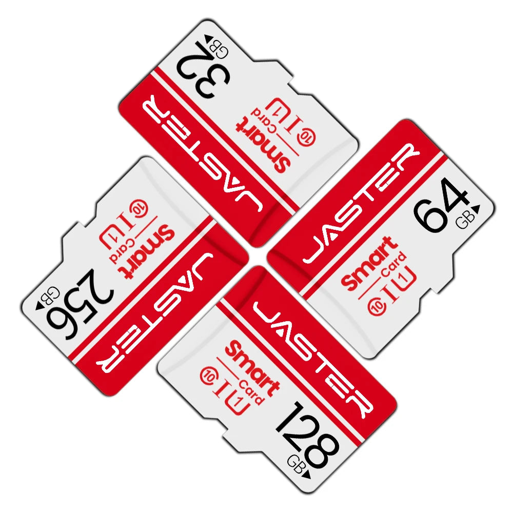 JASTER MicroSD Card 8GB–128GB Class 10 U3 Flash Memory Card MicroSD Flash Card PRIMED