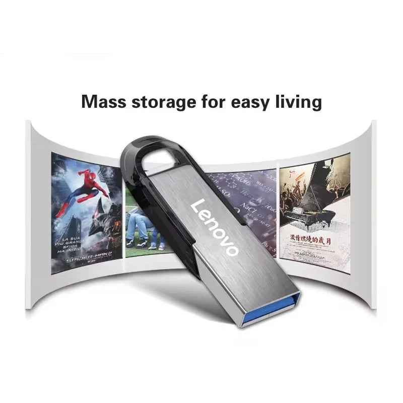 Lenovo USB 3.0 Metal Flash Drive 256GB 512GB 1TB 2TB USB Flash Drive PRIMED